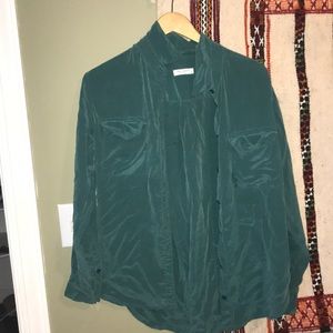Silky emerald shirt